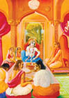 Arjuna was simply looking over beautiful Subhadra, who was very enchanting even to the great heroes and kings.