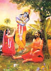 Rukmini was praying to Krsna for the life of her brother.